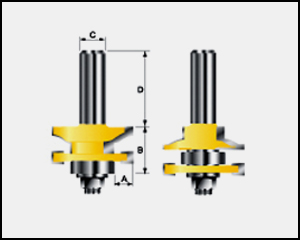 product name: Miniature Rail & Stile sets-Roman Ogee